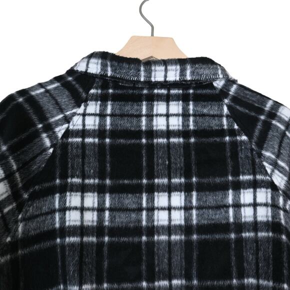 Philosophy Womens M Black White Plaid Zip Front Jacket - Picture 5 of 10